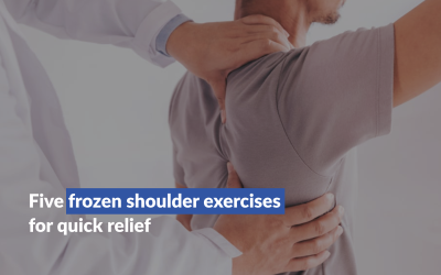 Five frozen shoulder exercises for quick relief